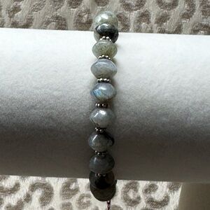 Labradorite Natural Crystal Gemstone Stretch Bracelet Healing Energy